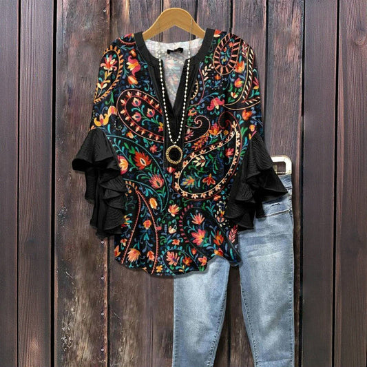 Casual Outing Lovely Blouse - Relaxed Fit