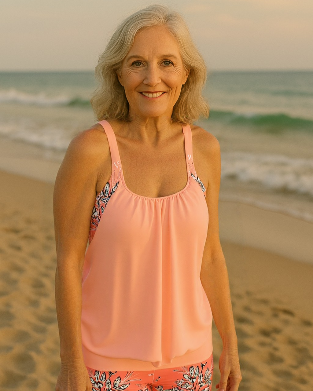 Sheila - Floral Print Classic Tankini