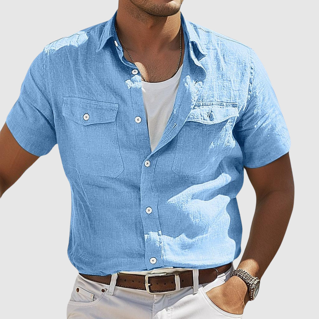 Lorenzo Vitali Sunset Linen Shirt