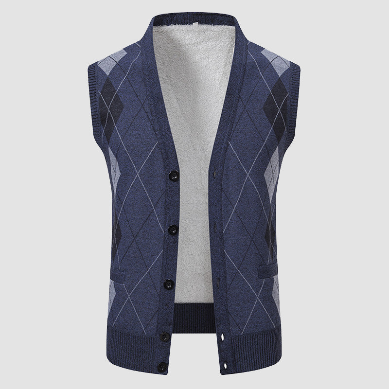 Roberto Russo Diamond Knitted Vest