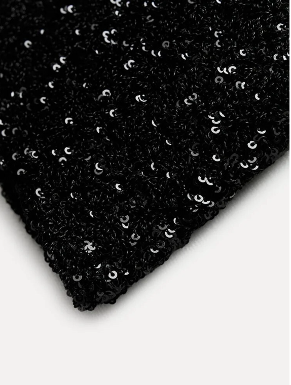 Halle - Sequin Slim Fit O-Neck Mini Dress