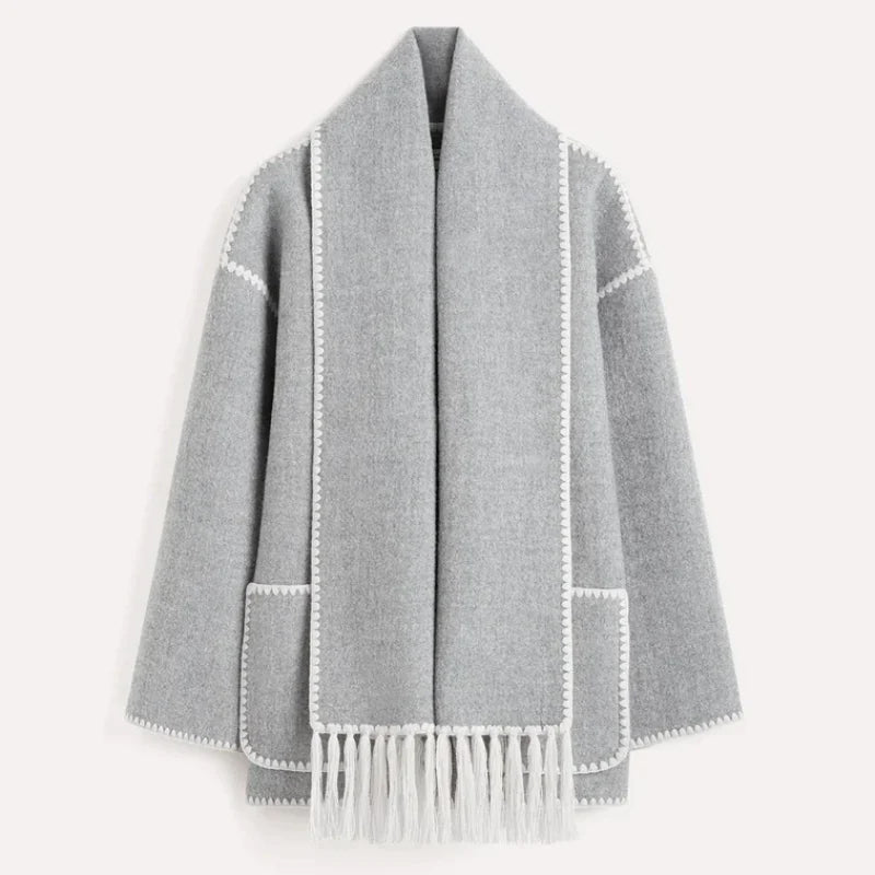 Sofia Amoretti Wool Scarf Coat