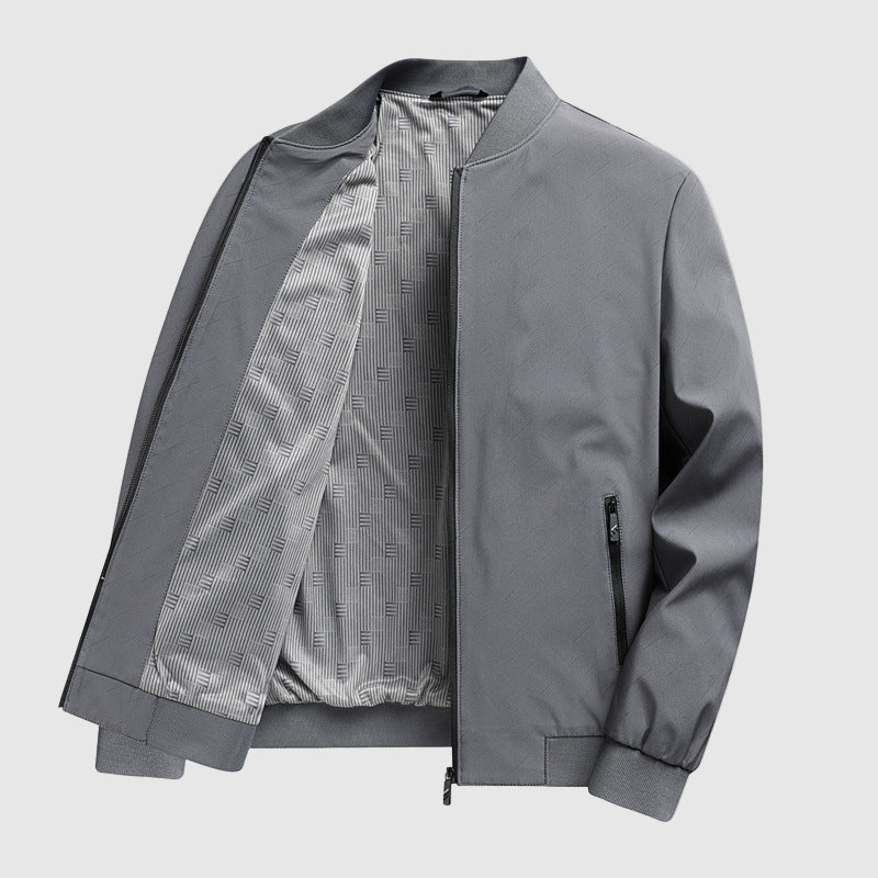 Steel Aura Bomber Jacket by Alessandro Veneti