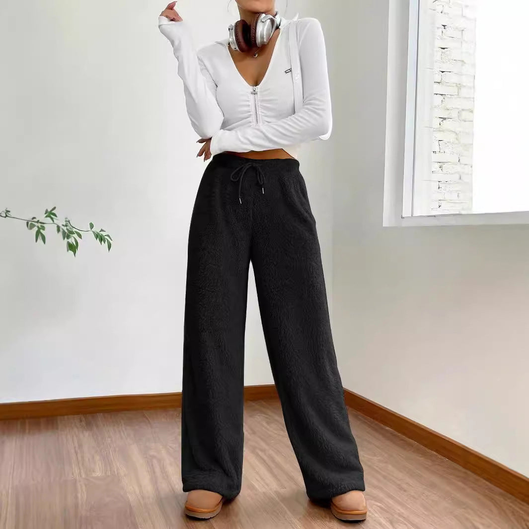 Valentina Rossi Fluffy Faux Fur Pants