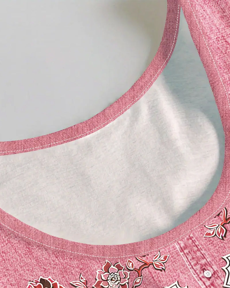 Sleeveless Denim-Look Dress