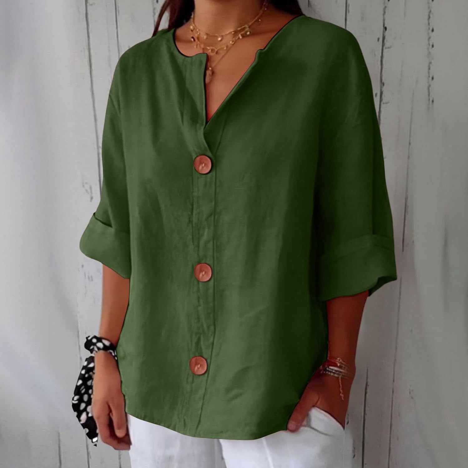 Caroline™ – Lightweight Linen Shirt Ideal for Sunny Weather