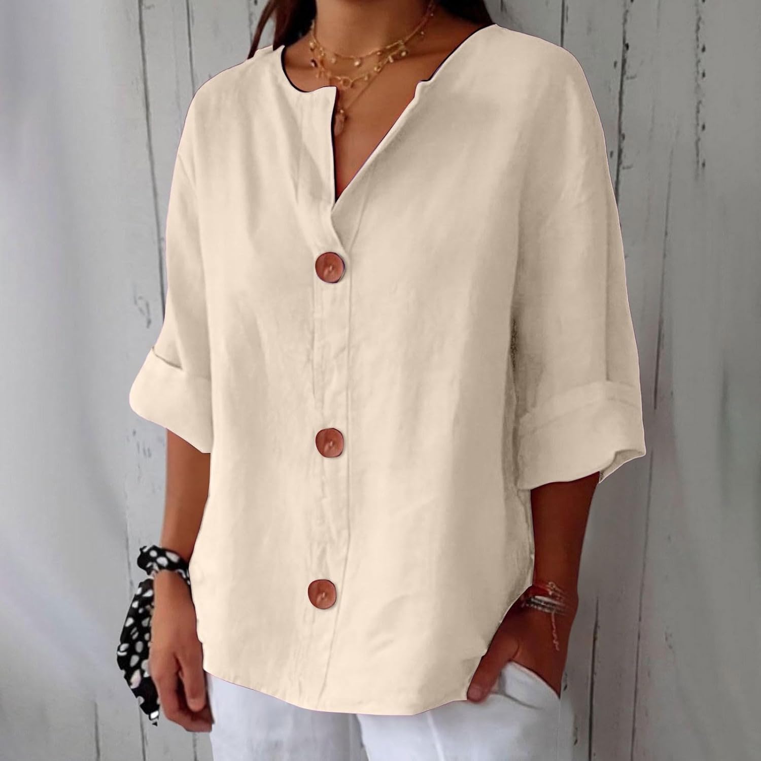 Caroline™ – Lightweight Linen Shirt Ideal for Sunny Weather