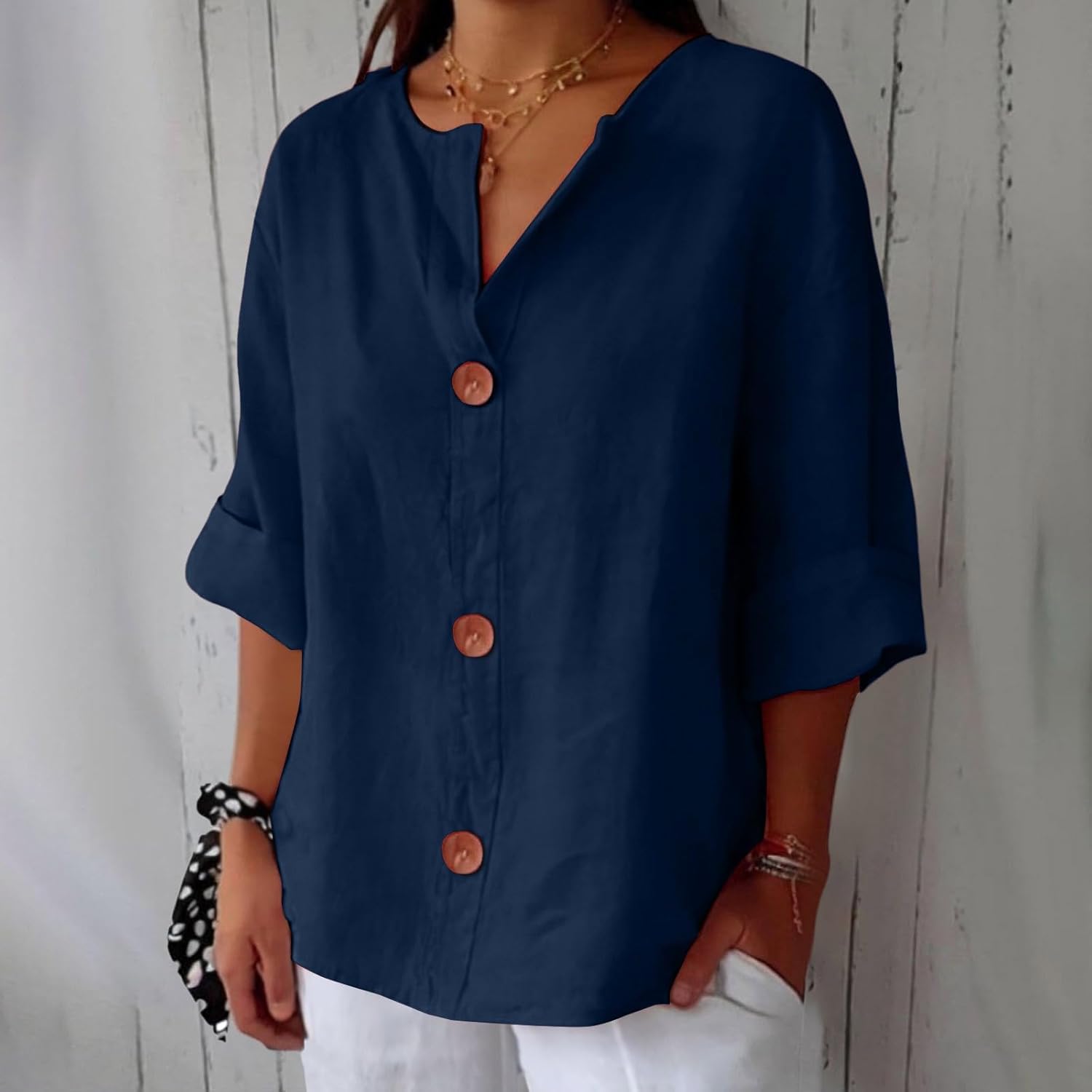 Caroline™ – Lightweight Linen Shirt Ideal for Sunny Weather
