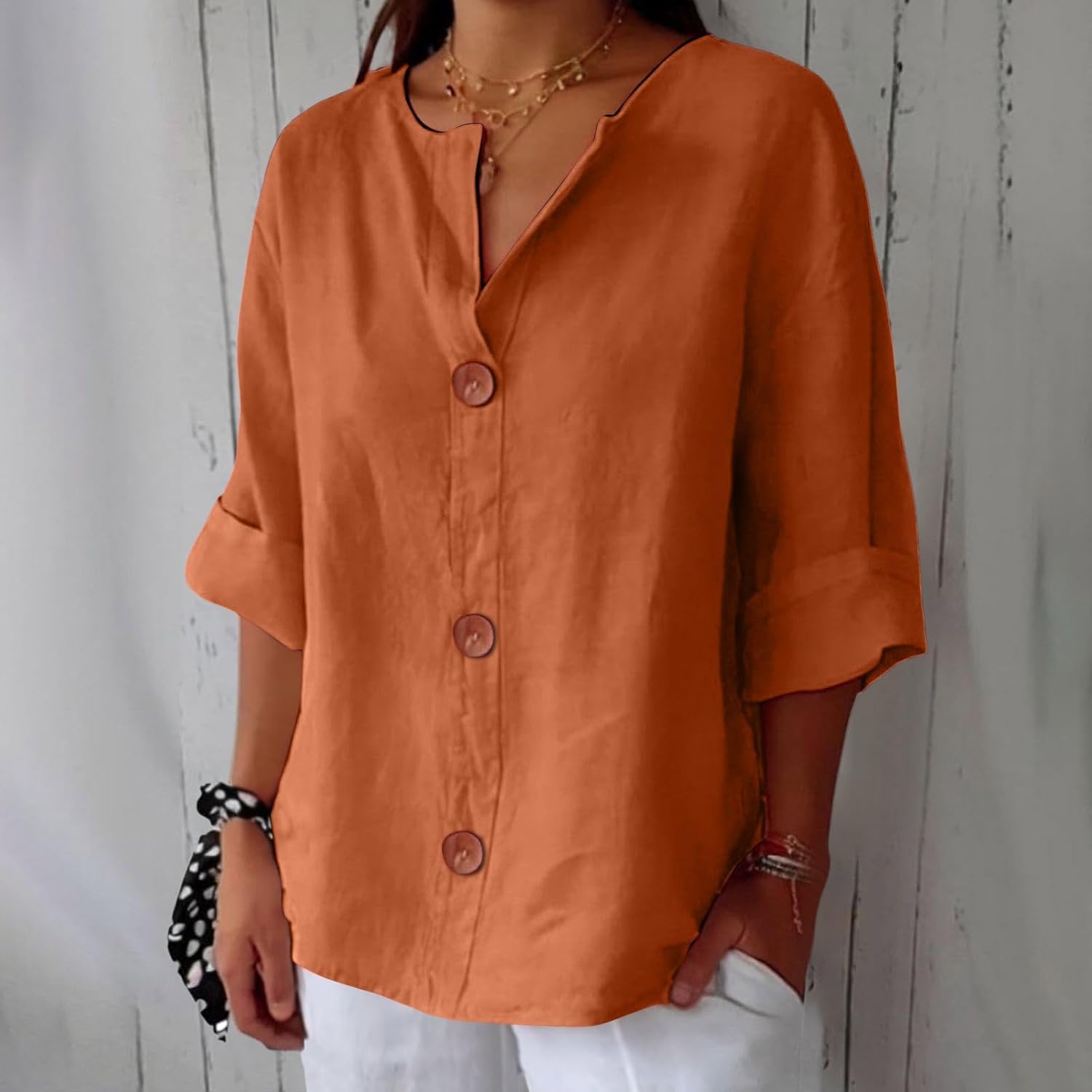 Caroline™ – Lightweight Linen Shirt Ideal for Sunny Weather