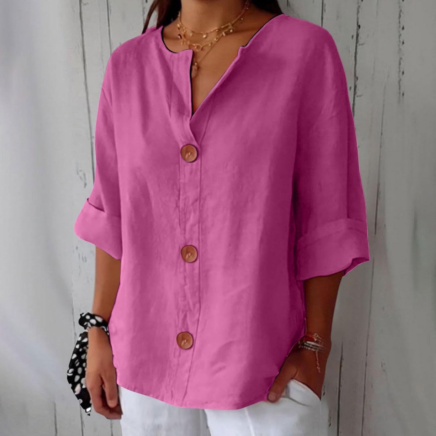 Caroline™ – Lightweight Linen Shirt Ideal for Sunny Weather