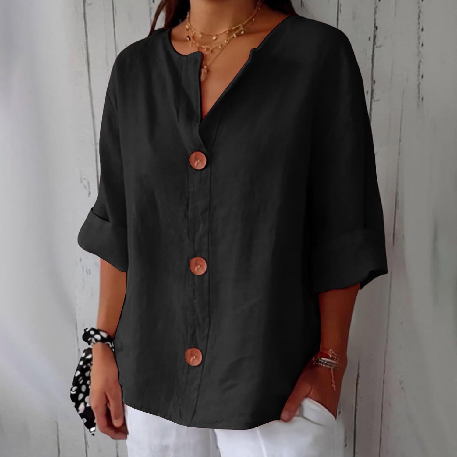 Caroline™ – Lightweight Linen Shirt Ideal for Sunny Weather
