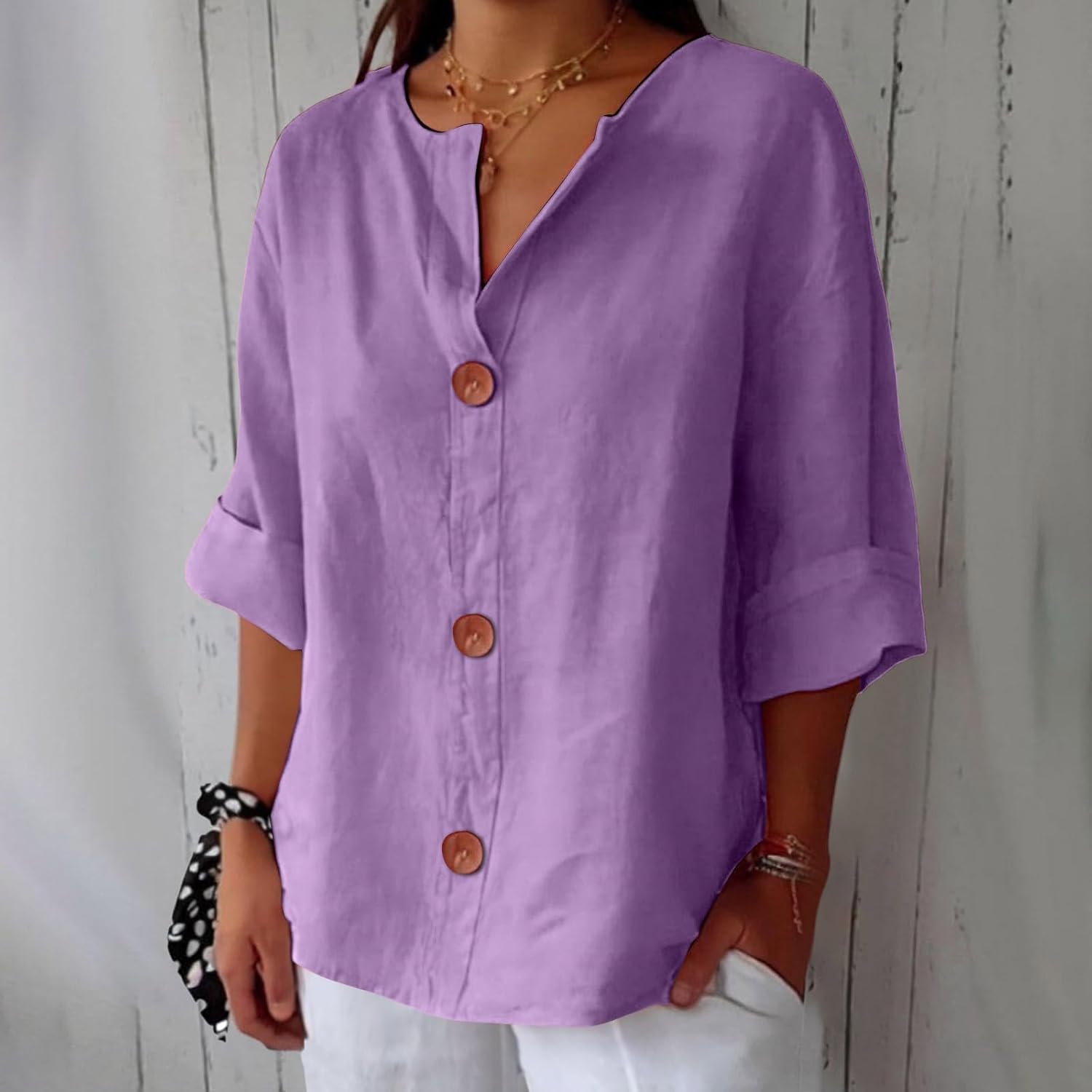 Caroline™ – Lightweight Linen Shirt Ideal for Sunny Weather