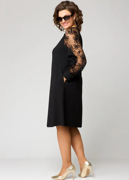 Destiny - Trendy Lace-Sleeve Dress