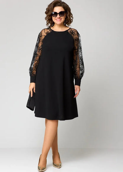 Destiny - Trendy Lace-Sleeve Dress