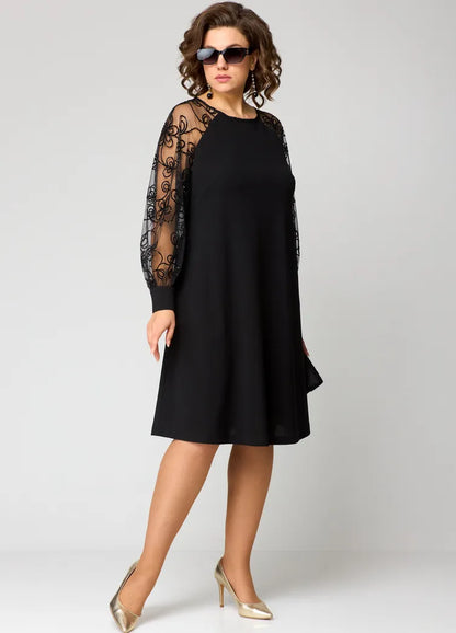 Destiny - Trendy Lace-Sleeve Dress