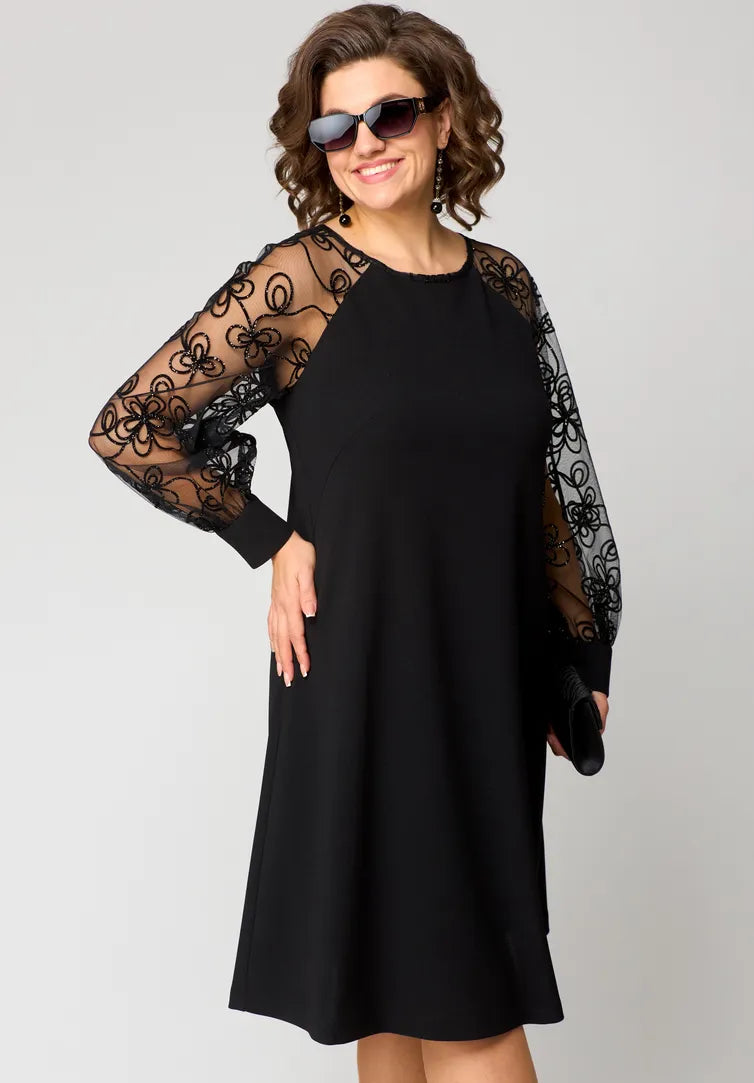 Destiny - Trendy Lace-Sleeve Dress