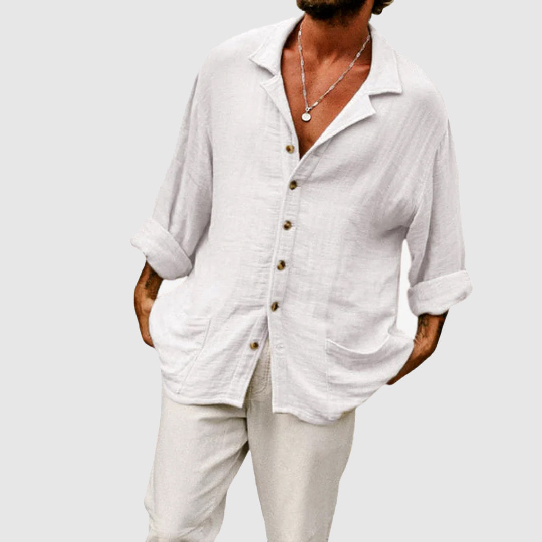 Felix Grant Azure Springs Linen Shirt