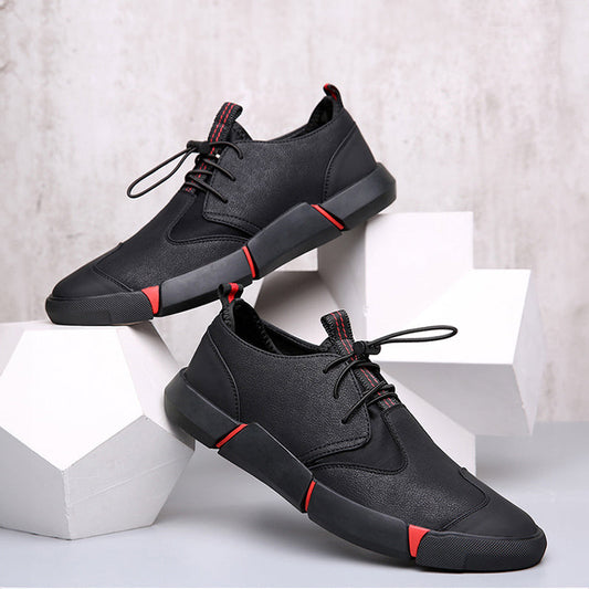 Felix Grant Black Leather Sneakers