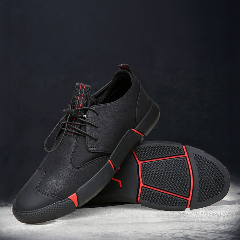 Felix Grant Black Leather Sneakers