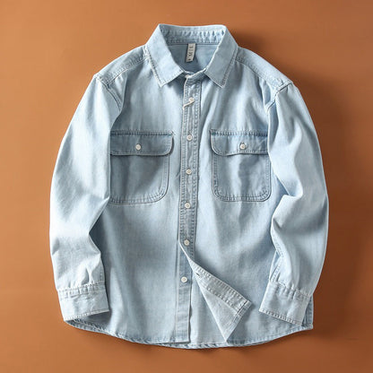 François Blanchet Retro Denim Shirt