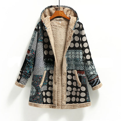 Giuliana Fuzzy Patchwork Jacket