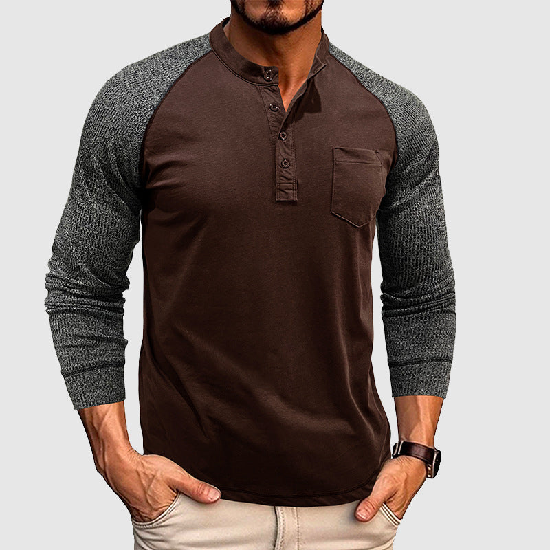 Lorenzo Vitali Dual Tone Henley Shirt