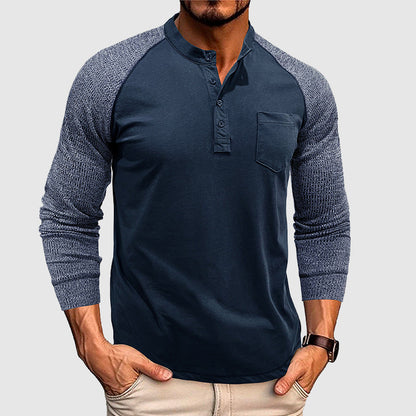Lorenzo Vitali Dual Tone Henley Shirt