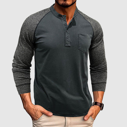 Lorenzo Vitali Dual Tone Henley Shirt