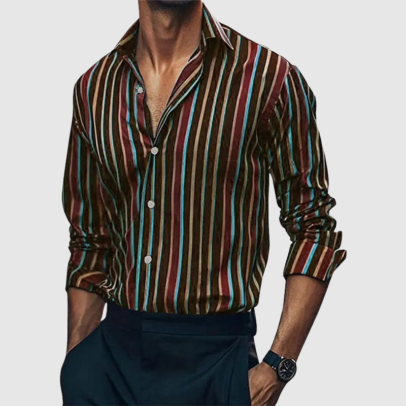 Lorenzo Vitali Luxe Striped Shirt