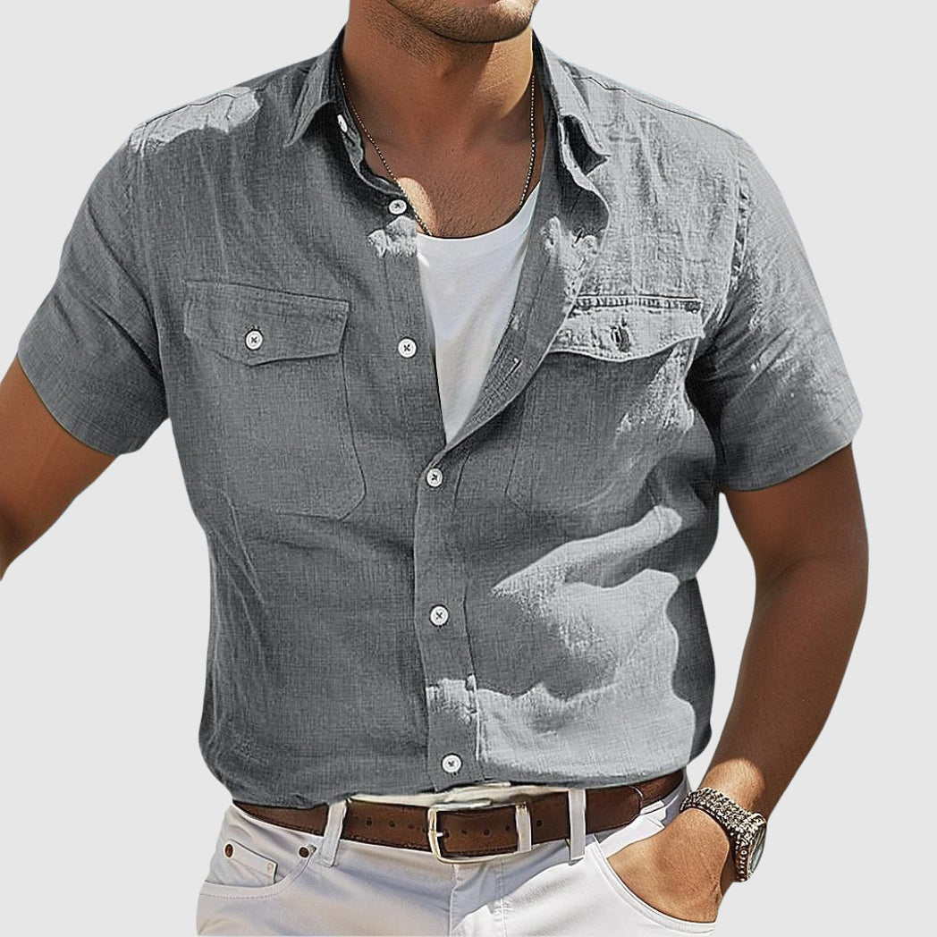 Lorenzo Vitali Sunset Linen Shirt