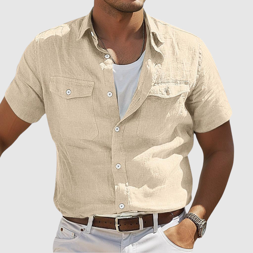Lorenzo Vitali Sunset Linen Shirt