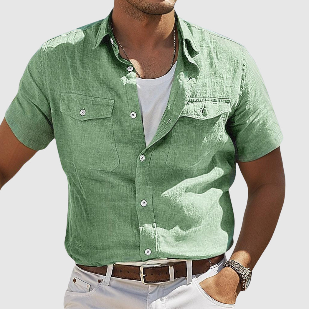 Lorenzo Vitali Sunset Linen Shirt