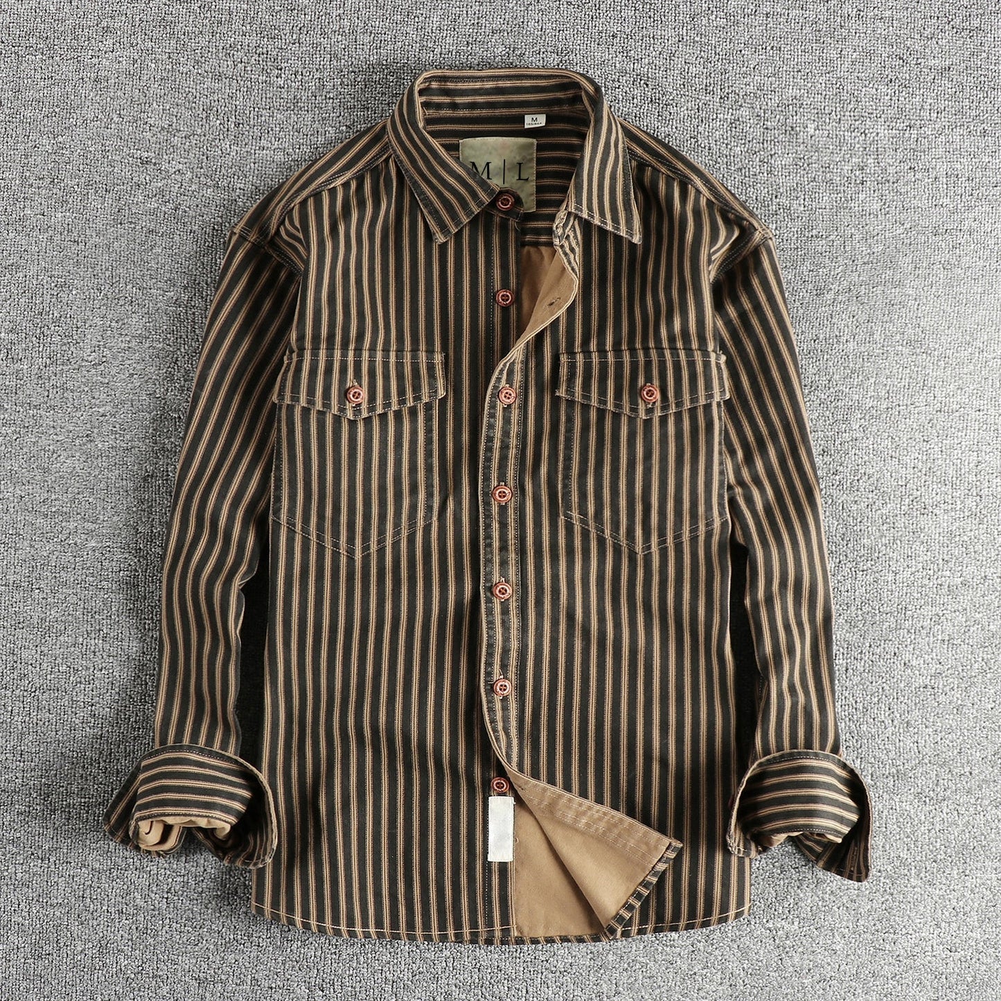 Lorenzo Vitali Vintage Stripe Buttoned Shirt