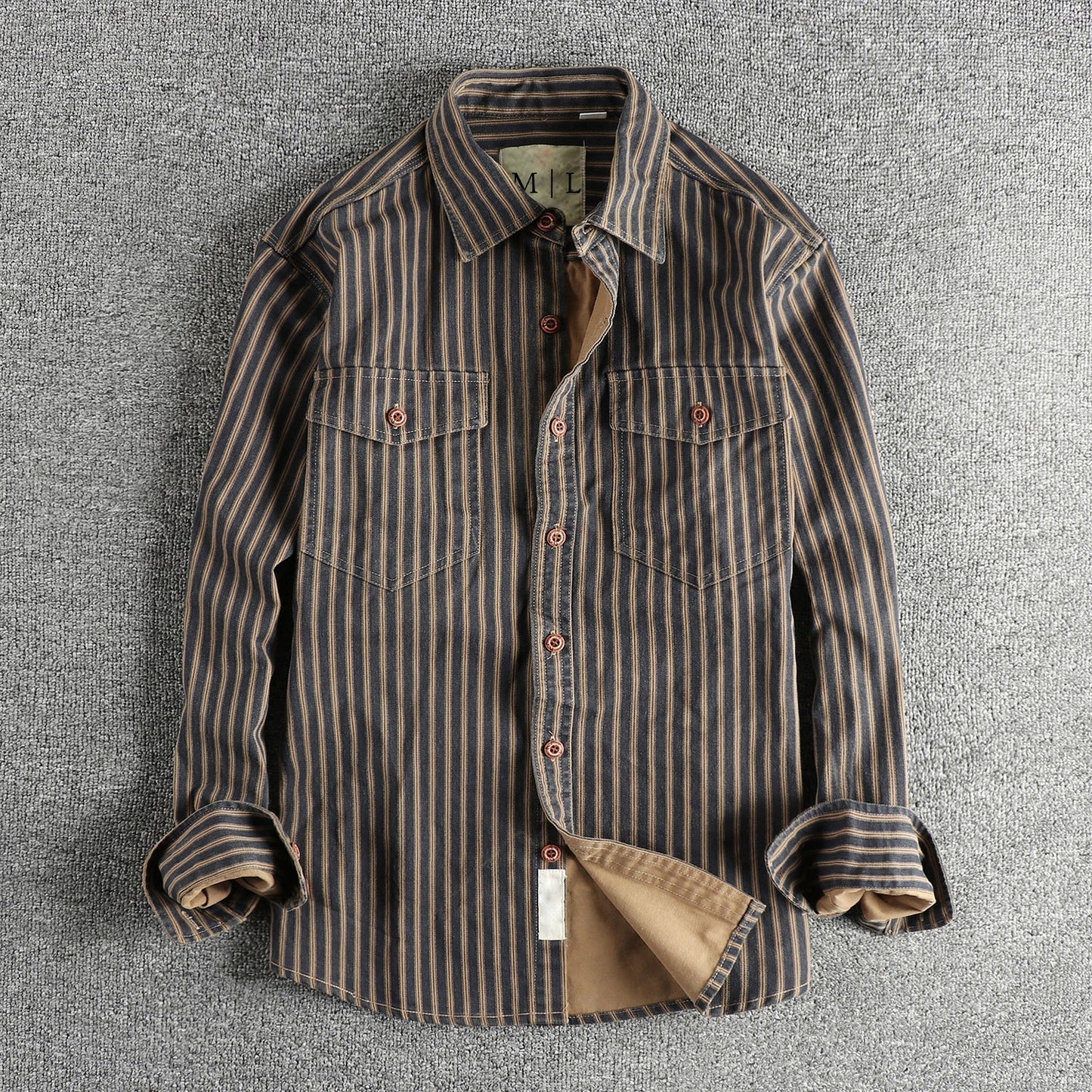 Lorenzo Vitali Vintage Stripe Buttoned Shirt