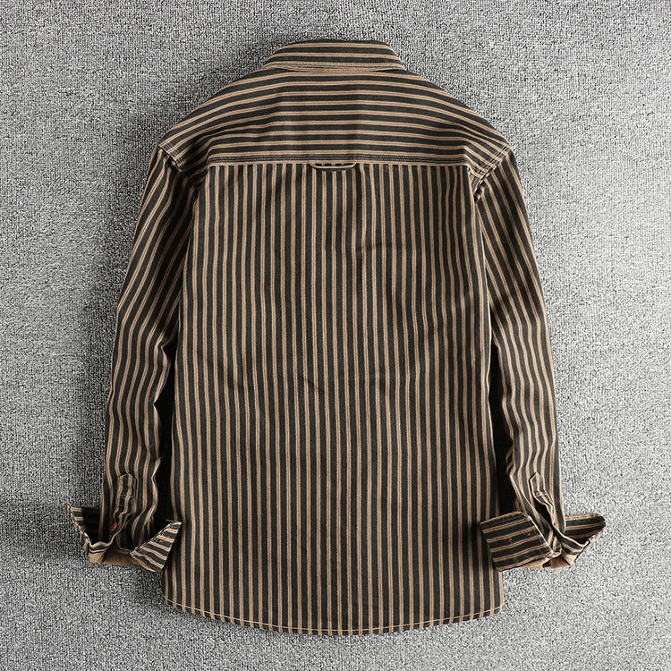 Lorenzo Vitali Vintage Stripe Buttoned Shirt