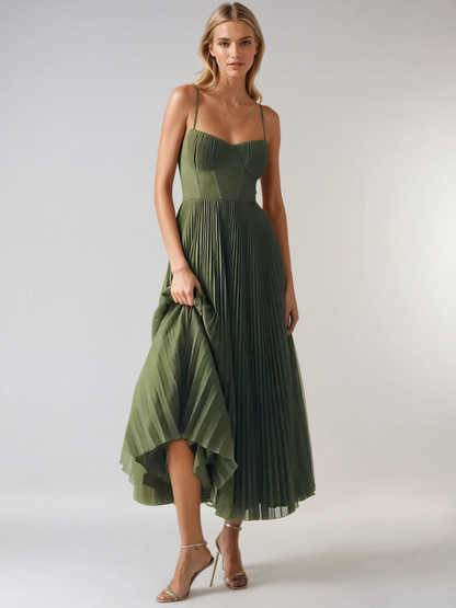 Zoe - Elegant Open-Back Sleeveless Evening Dress