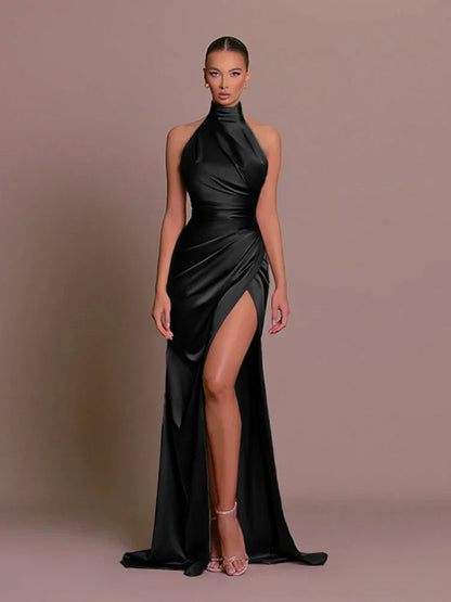 Livia | Sleek Slit Gown