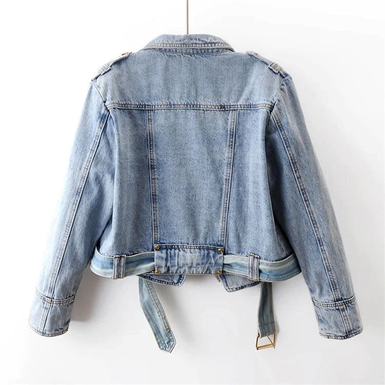 Sofia Amoretti Cropped Denim Jacket