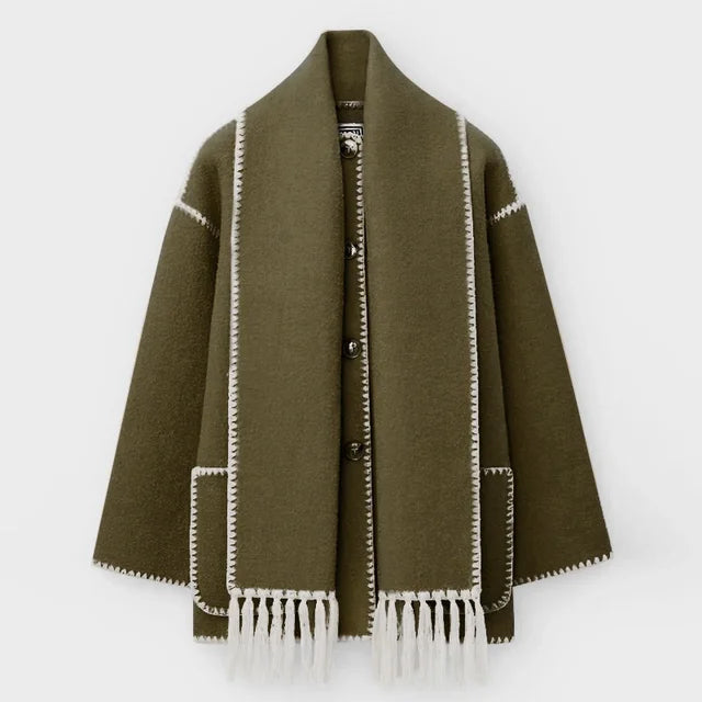 Sofia Amoretti Wool Scarf Coat
