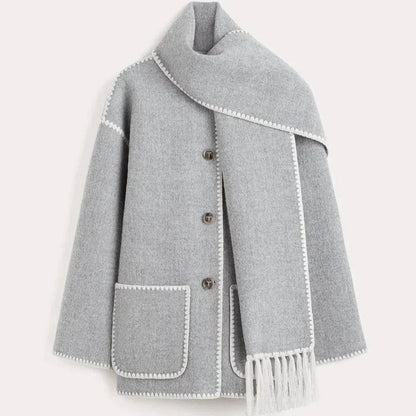 Sofia Amoretti Wool Scarf Coat