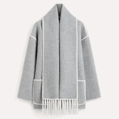 Sofia Amoretti Wool Scarf Coat