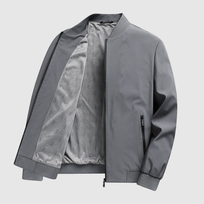 Steel Aura Bomber Jacket by Alessandro Veneti
