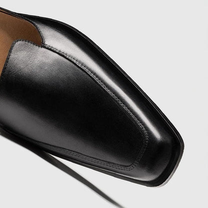 Theodore Willow Black Leather Sandals