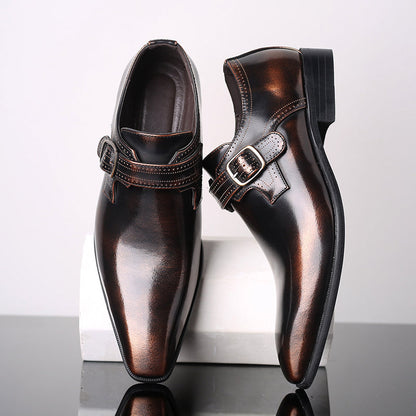 Theodore Willow Lacquered Monk Shoes