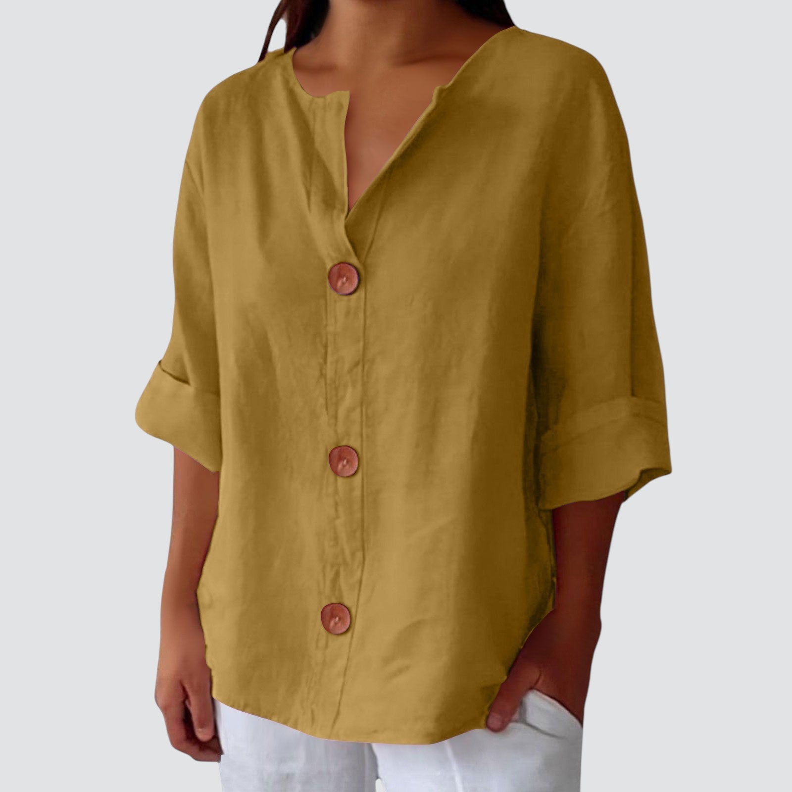 Caroline™ – Lightweight Linen Shirt Ideal for Sunny Weather